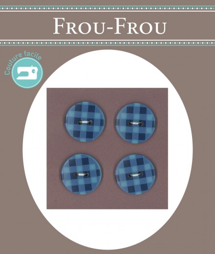 BLISTER 4 BOTONES VICHY 18MM NAVY (min. 3 u.)